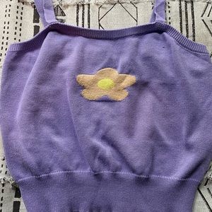 Purple flower tank top from shein!